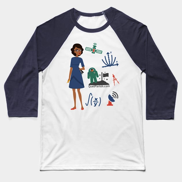 Black Women in STEM Solo Mathematician Baseball T-Shirt by quelparish